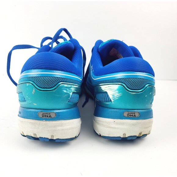 BROOKS TRANSCEND 5‎ WOMEN BLUE PINK WHITE - Size 10 - Picture 3 of 8